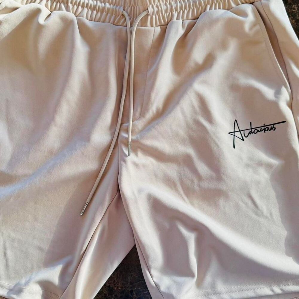 Source-unknown Men's Cream and Tan Shorts